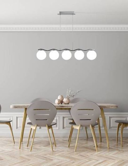 Candellux Ramon lampa wisząca 5x40W biała/chrom 35-01429