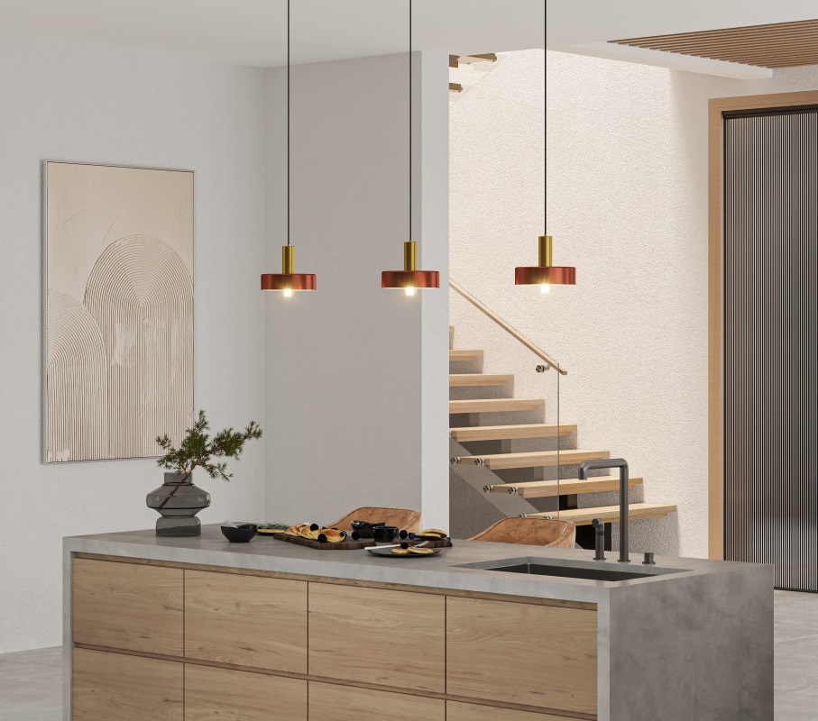 GTV Selvia II lampa wisząca 1x40 W złota OS-SELV2-40-DEC