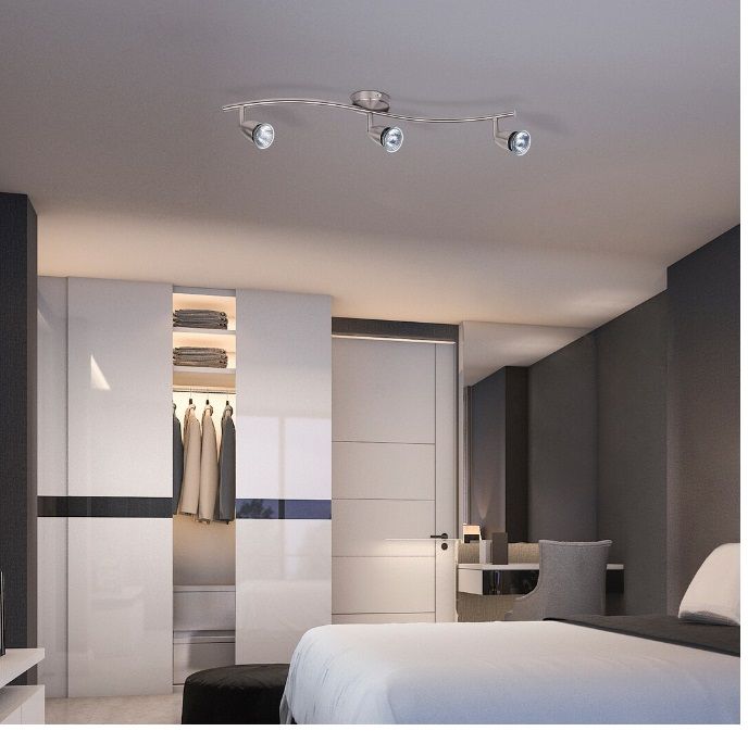 Rabalux Norman lampa podsufitowa 3x50 W chrom-satyna 5993