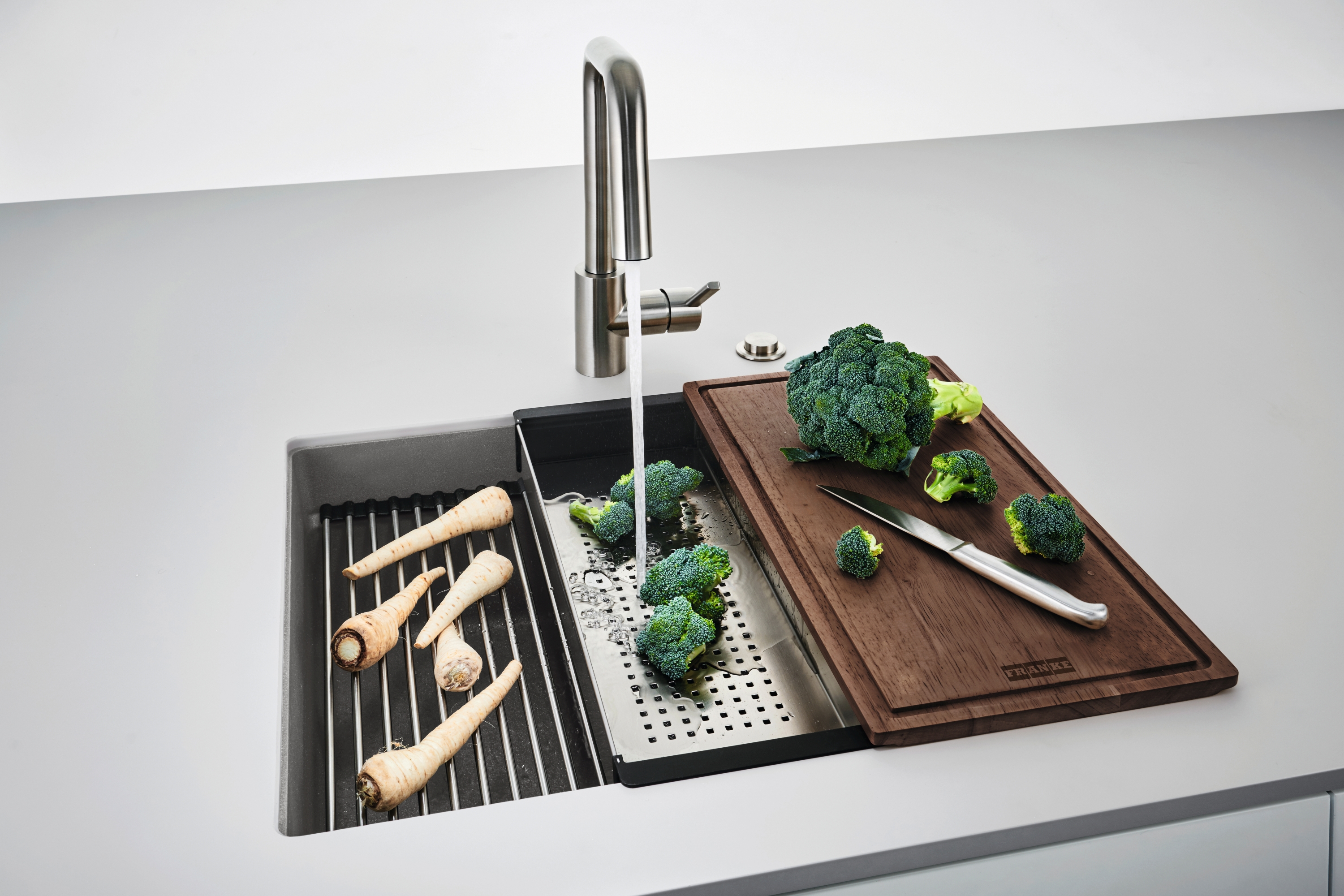 Franke Kanon KNG 110-52 zlewozmywak 52x42 cm Fragranite kamienny szary 125.0528.615