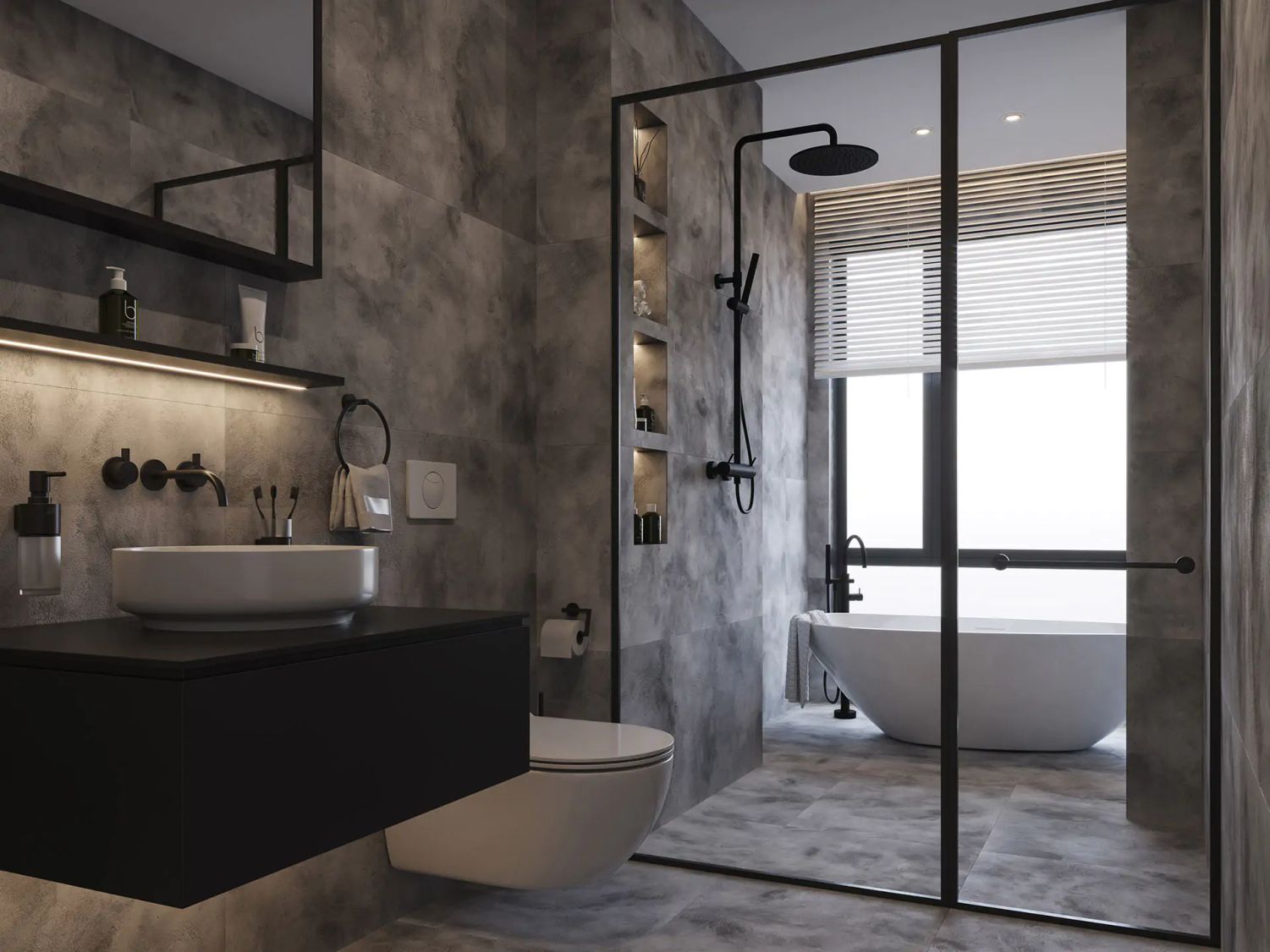 Ceramstic Di Carta płytka ścienno-podłogowa 120x60 cm szara