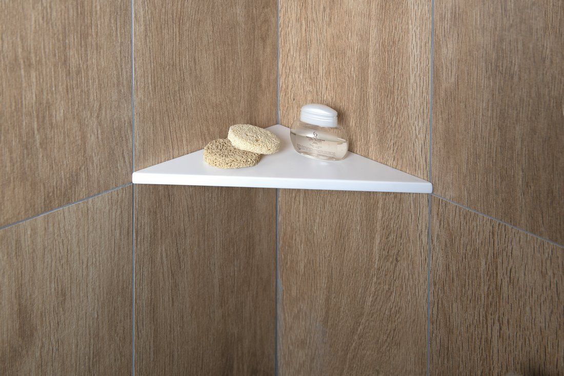 Sapho Abelina półka łazienkowa narożna biały mat AE200-0101 - Wysyłka w 24h