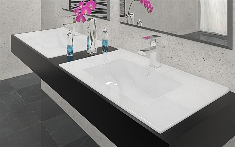 Rea Dafne 75 umywalka 76x46 cm wpuszczana prostokątna biała REA-U0040