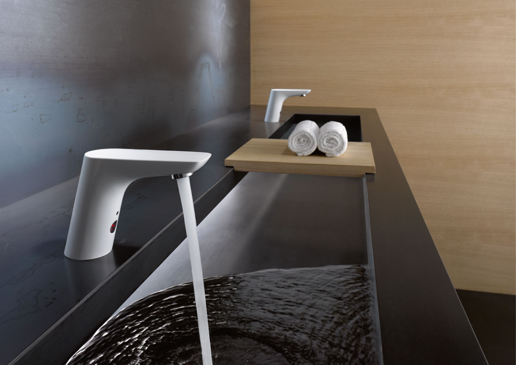 Kludi Balance bateria umywalkowa elektroniczna biała/chrom 5220091