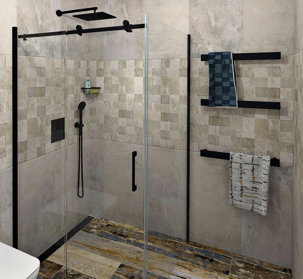 Sapho Patron drążek na ręcznik 60 cm czarny mat PX064