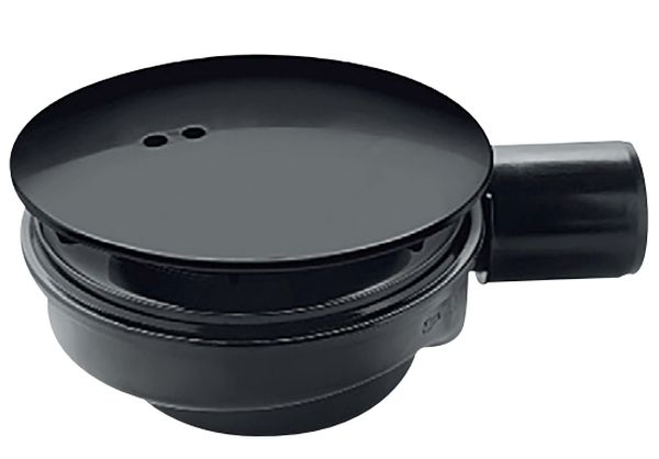 Polimat Speed 2 syfon brodzikowy odpływ 90 mm plastikowy czarny 6103063
