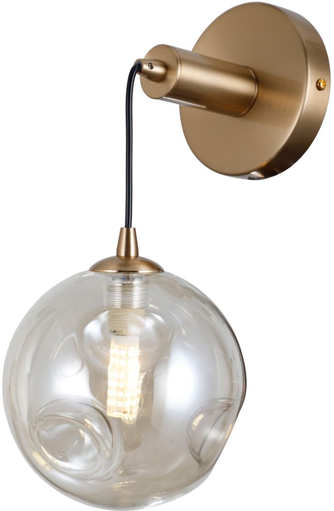 Italux Perlos kinkiet 1x5 W mosiądz WL-54456-1-HB-AMB