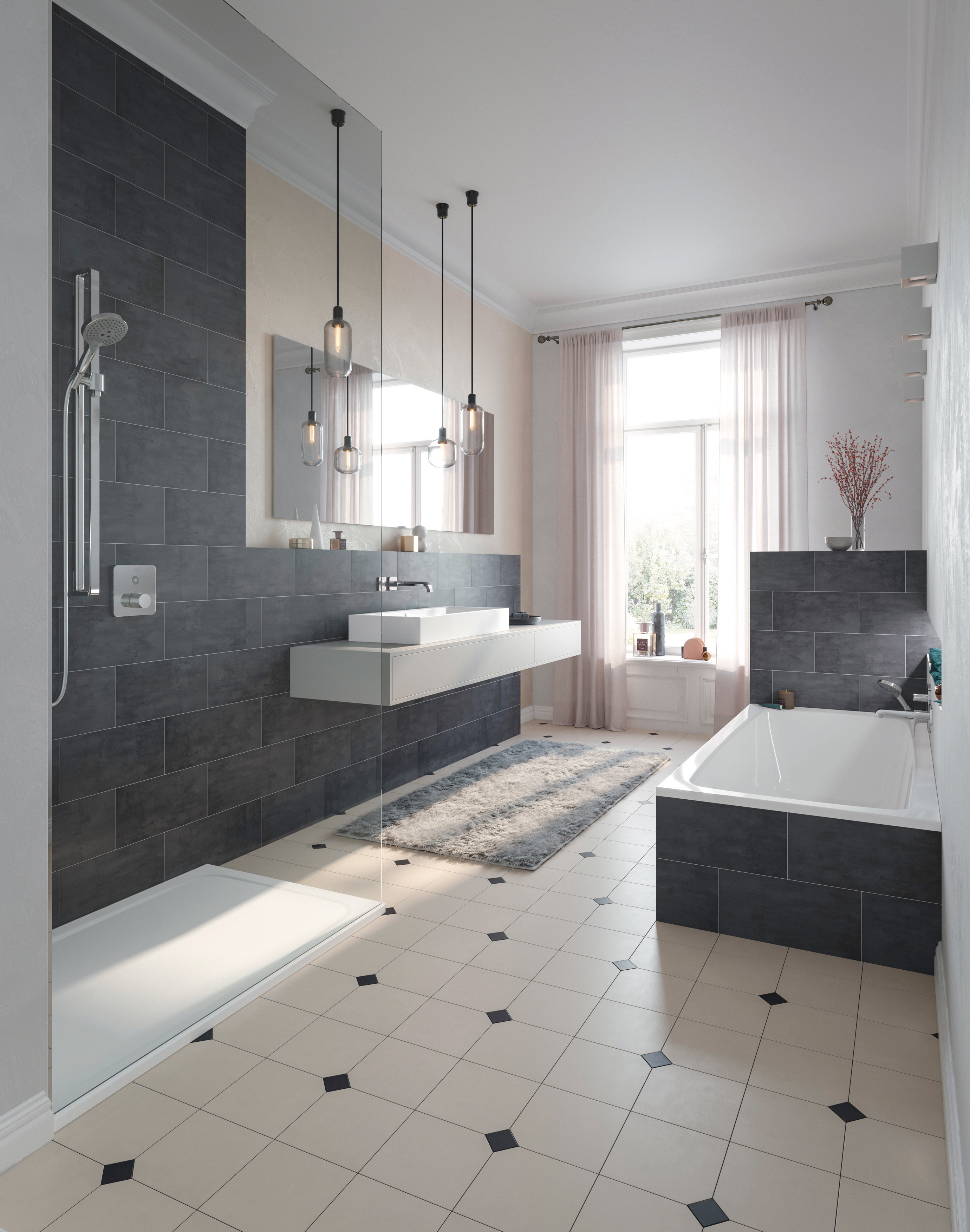 Kaldewei Cayonoplan brodzik 100x90 cm prostokątny model 2257-5 z obniżonym nośnikiem styropianowym biały 361747980001