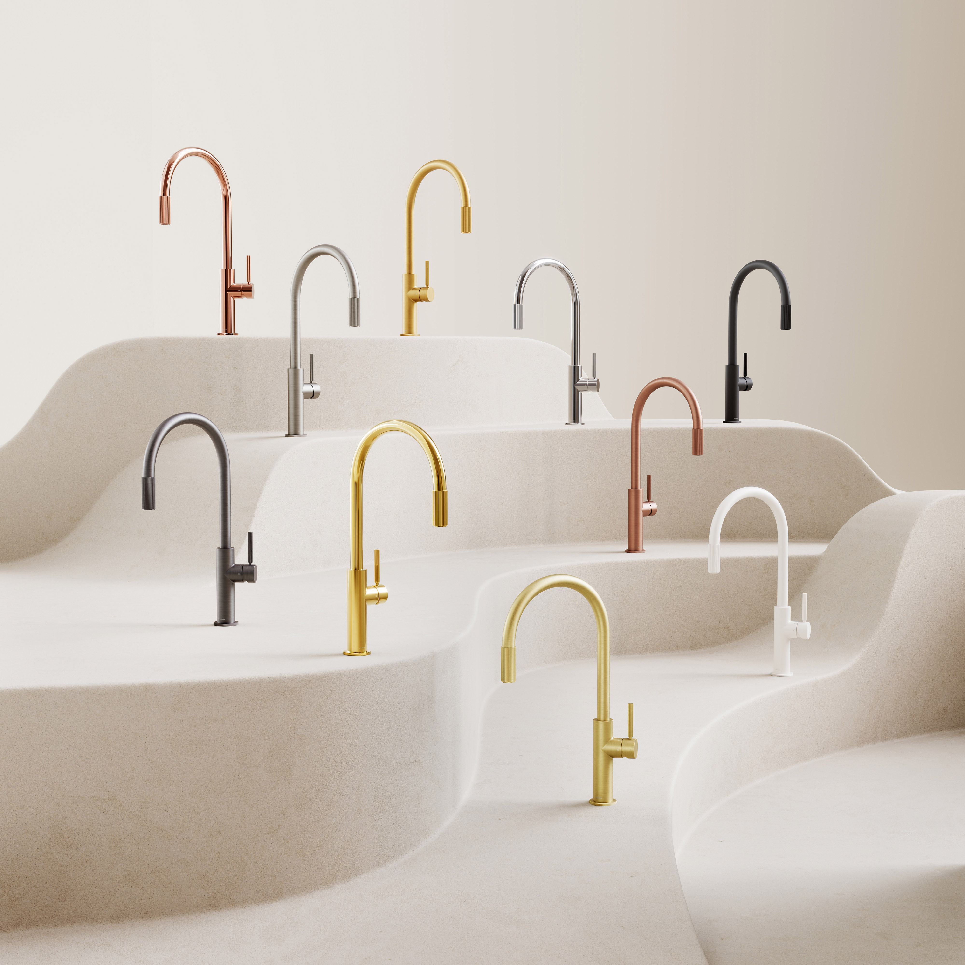 Omnires Switch bateria kuchenna stojąca z systemem do filtrowania wody mosiądz szczotkowany SW9057-FD1BSB