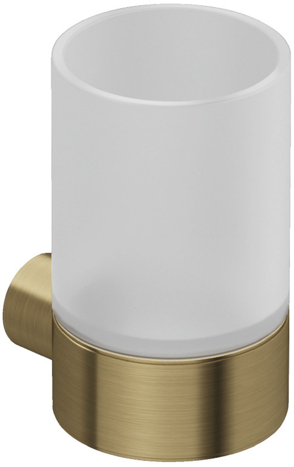 Kludi Vela R kubek na szczoteczki ścienny złoty szczotkowany 58975N0