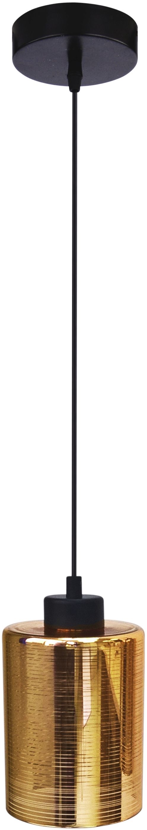 Candellux Cox lampa wisząca 1x60W czarny/złoty 31-59345 - Wysyłka w 24h