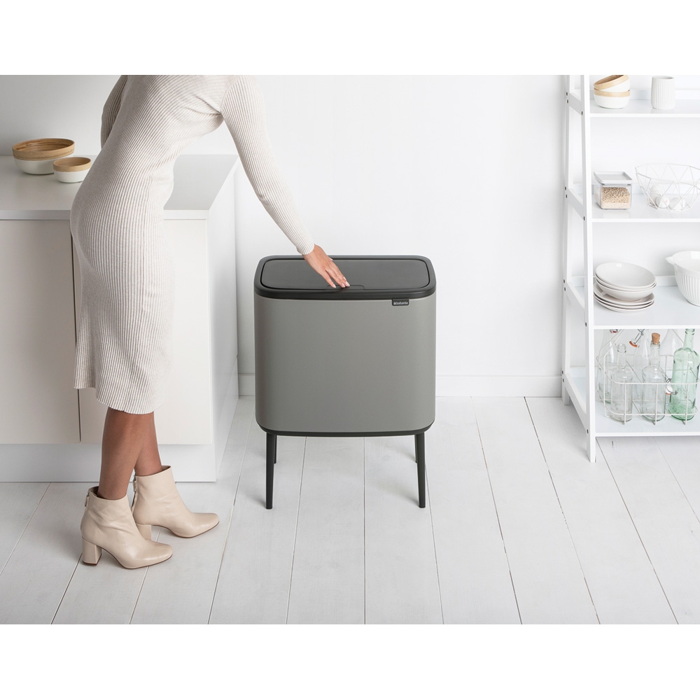 Brabantia Bo Touch Bin pojemnik na odpady 34 l do segregacji szary 127243