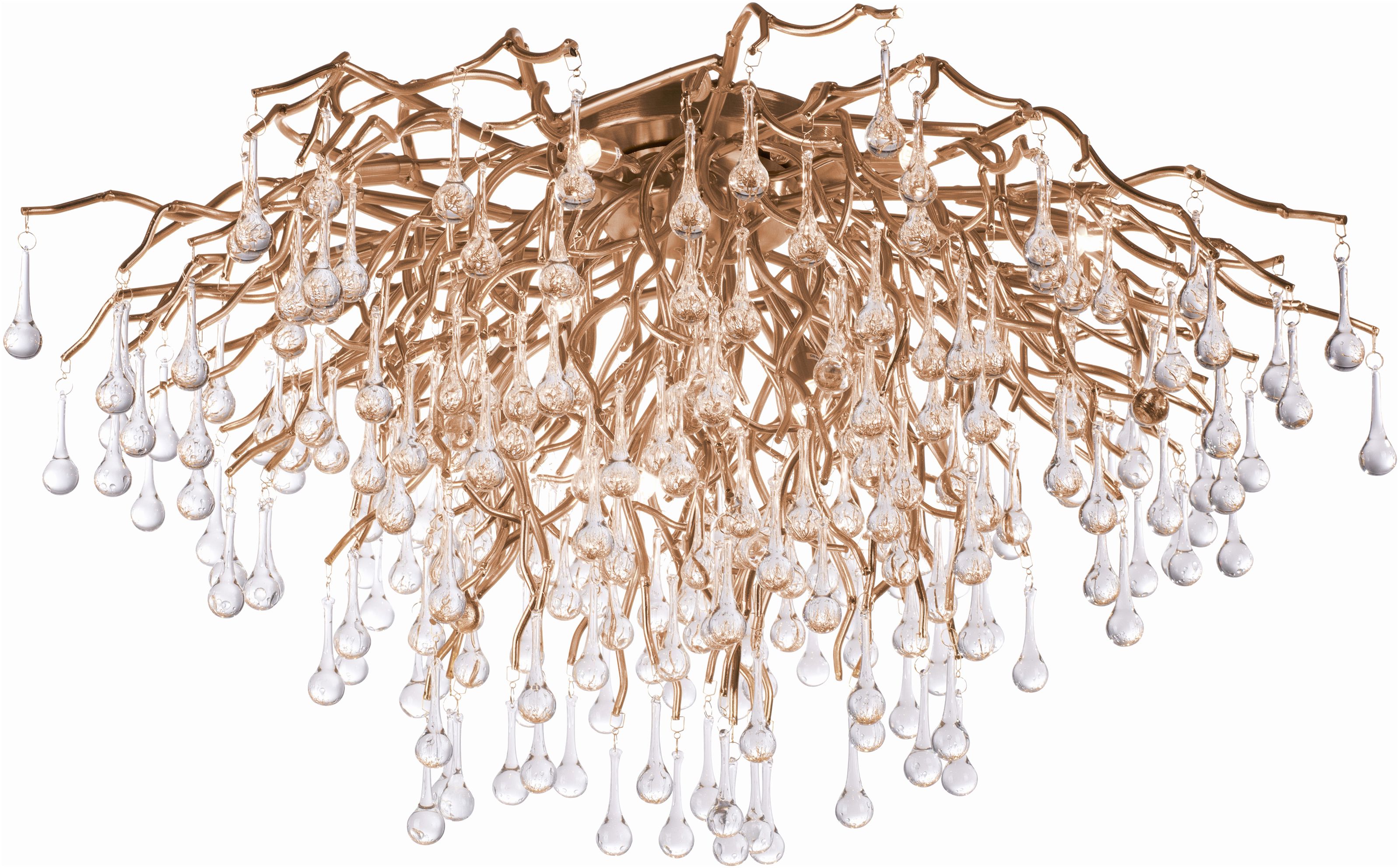 Paul Neuhaus Icicle lampa podsufitowa 14x40W mosiądz postarzany 8092-11