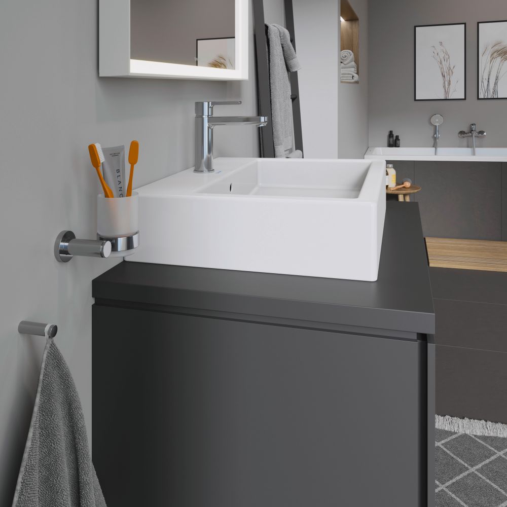 Duravit Vero umywalka 59,5x46,5 cm nablatowa prostokątna WonderGliss biała 04526000001
