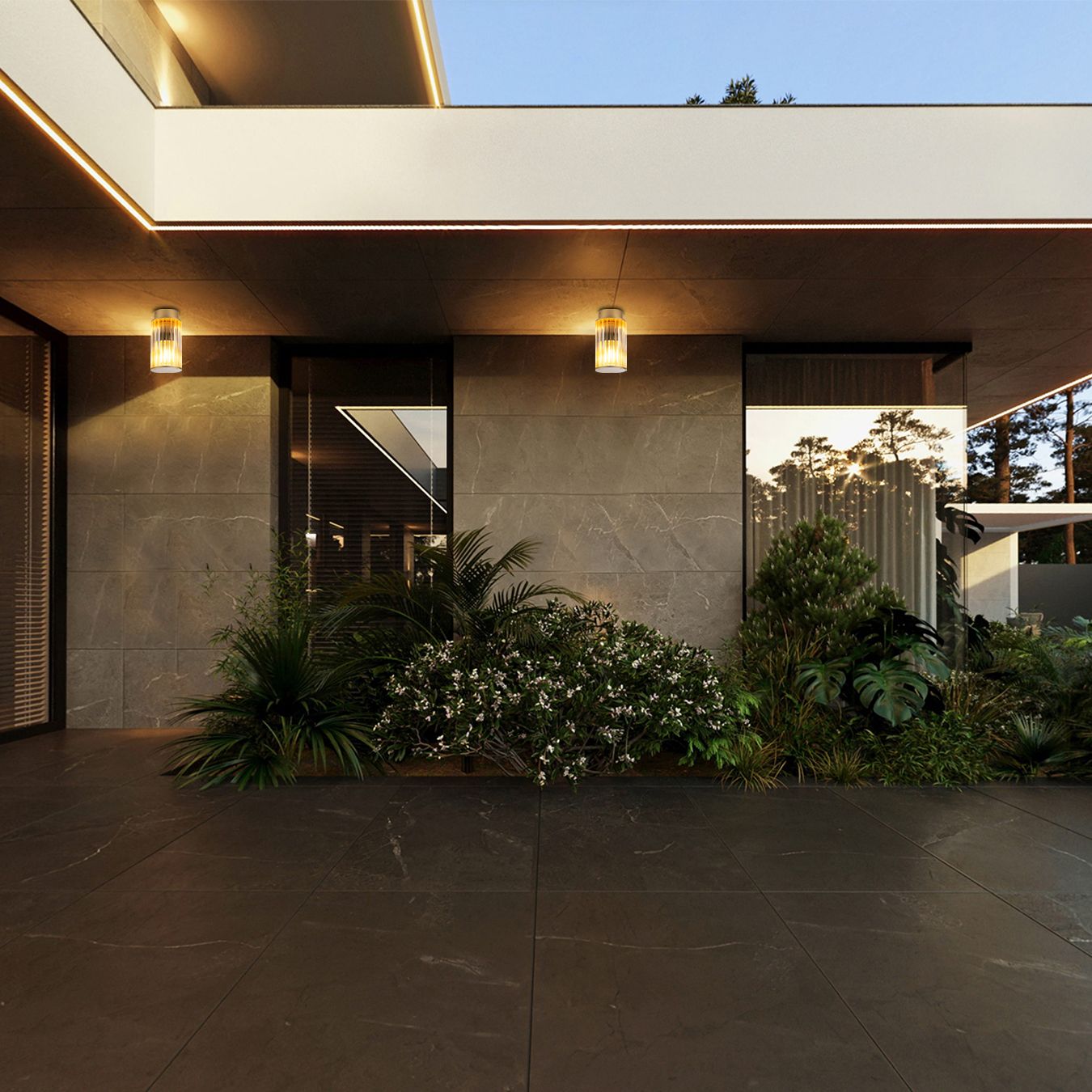 Argon Norfolk lampa podsufitowa zewnętrzna 1x W złota 8774