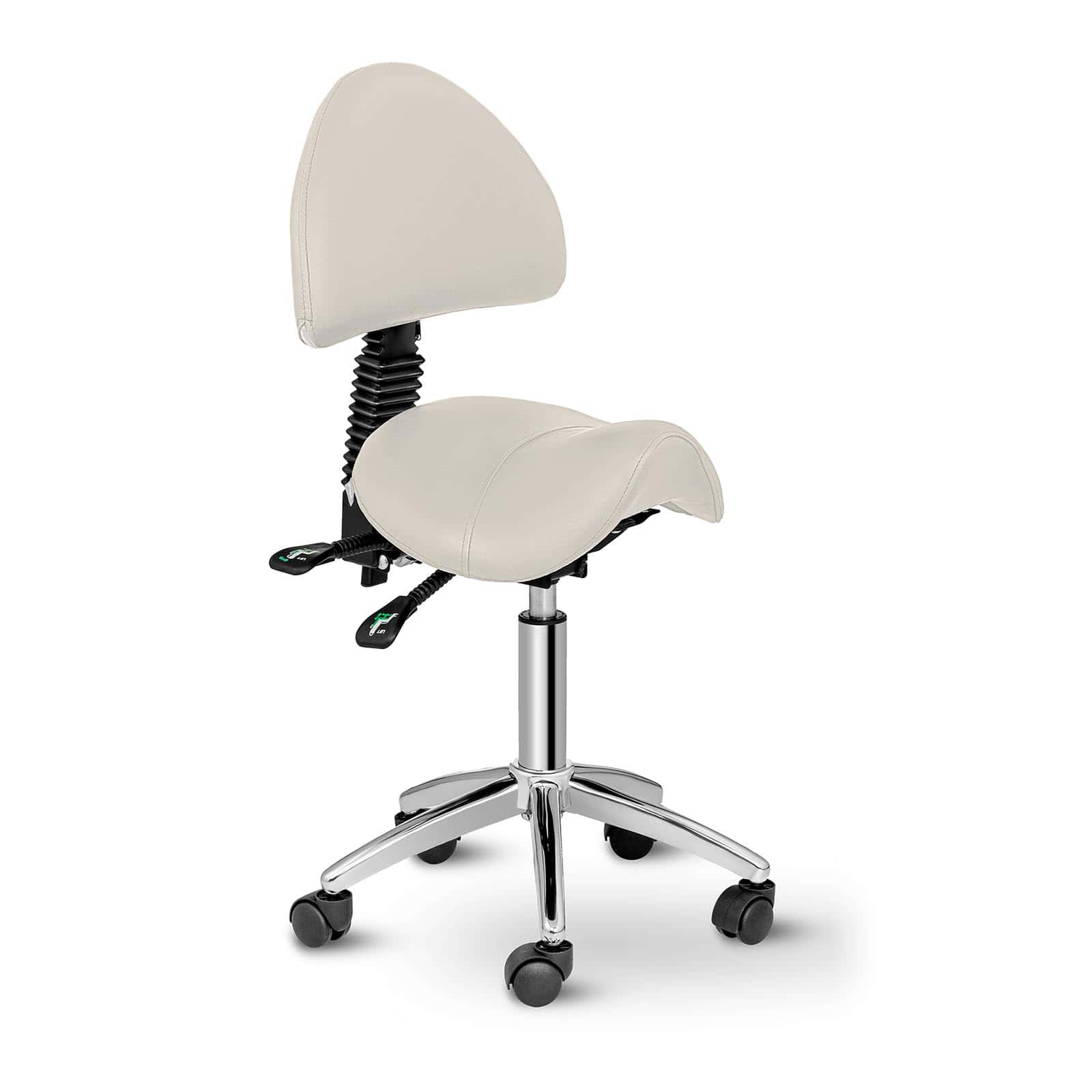Obrotowe krzesło siodłowe regulowane Berlin Beige