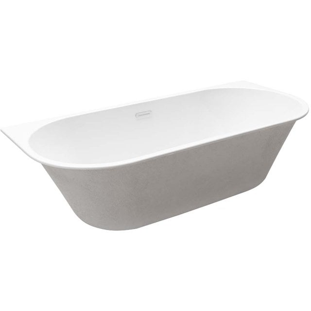 BESCO Wanna wolnostojąca przyścienna VICA SLIM + 150 z syfonem z prze