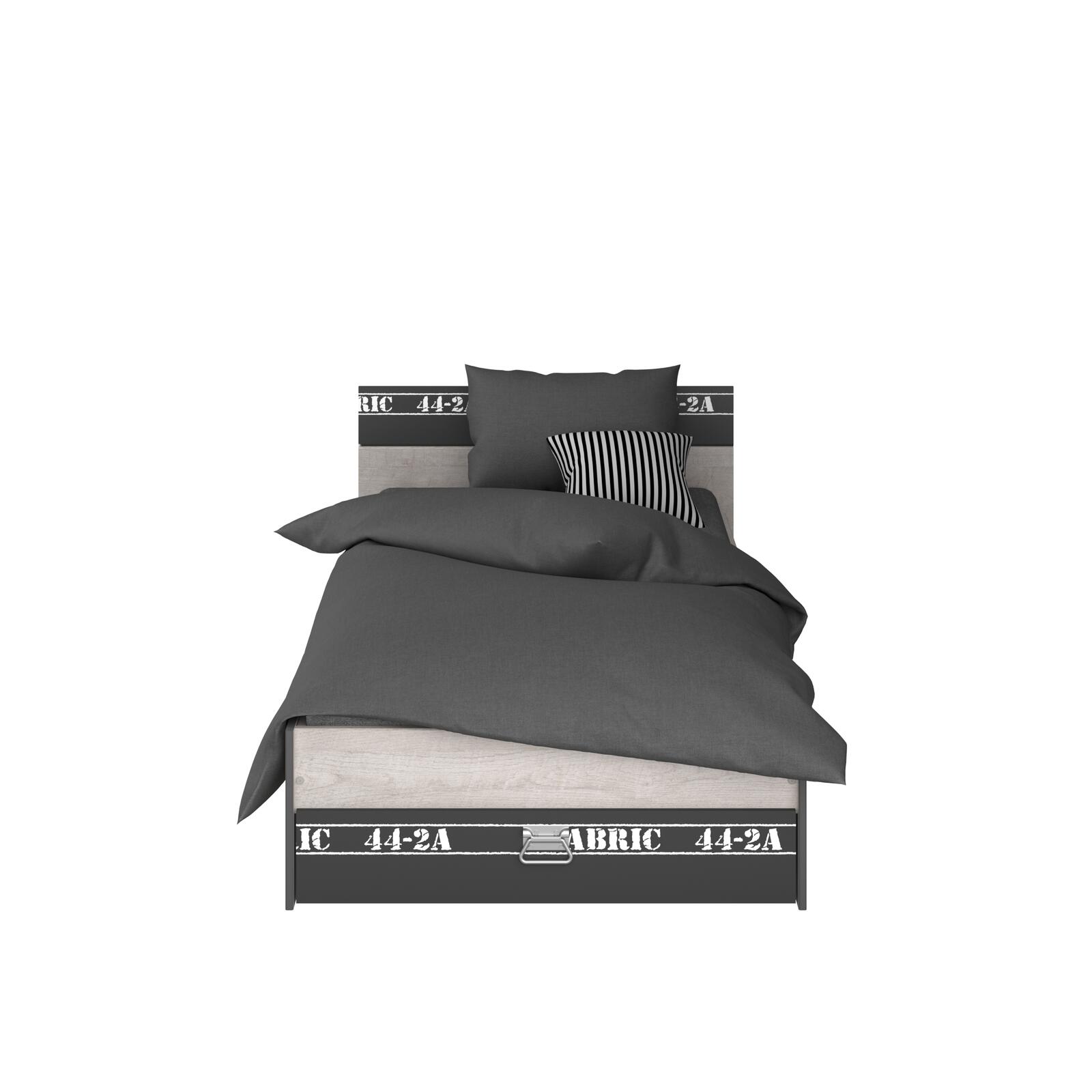 Łóżko dziecięce z przednią szufladą Fabric