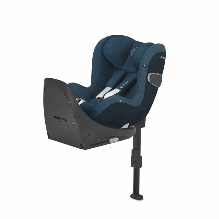 Cybex Sirona Z2 i-Size - fotelik samochodowy z bazą dla dzieci od 45 do 105 cm wzrostu, do 18 kg-Plus Mountain Blue