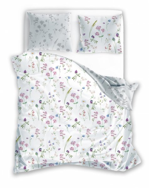 Pościel satynowa MILAGRO 160x200 wz. Verde 013