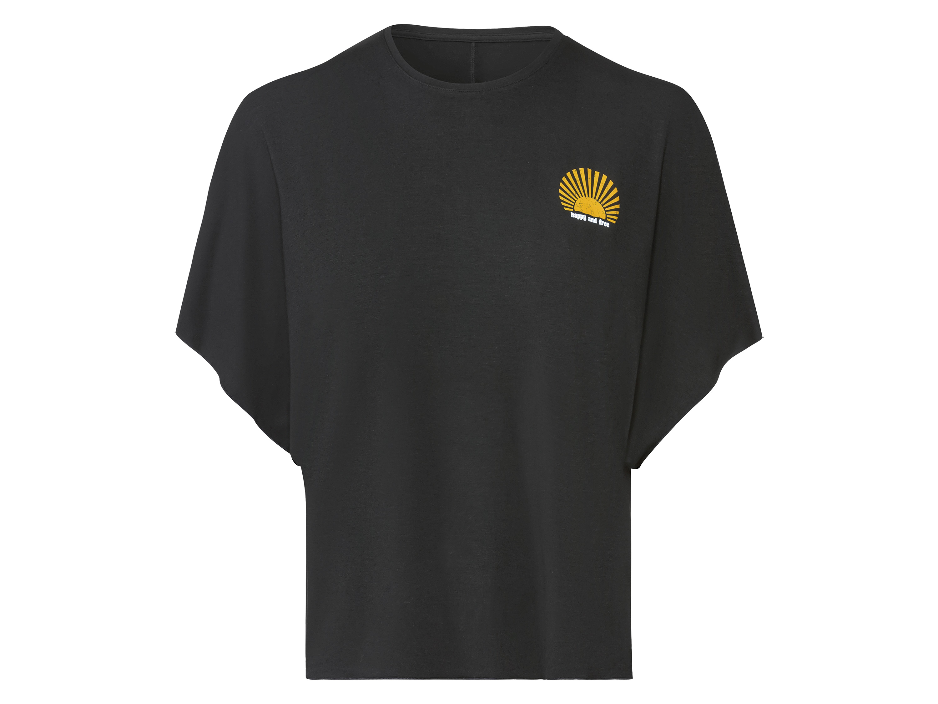 esmara T-shirt damski z nadrukiem Czarny, XS 32/34