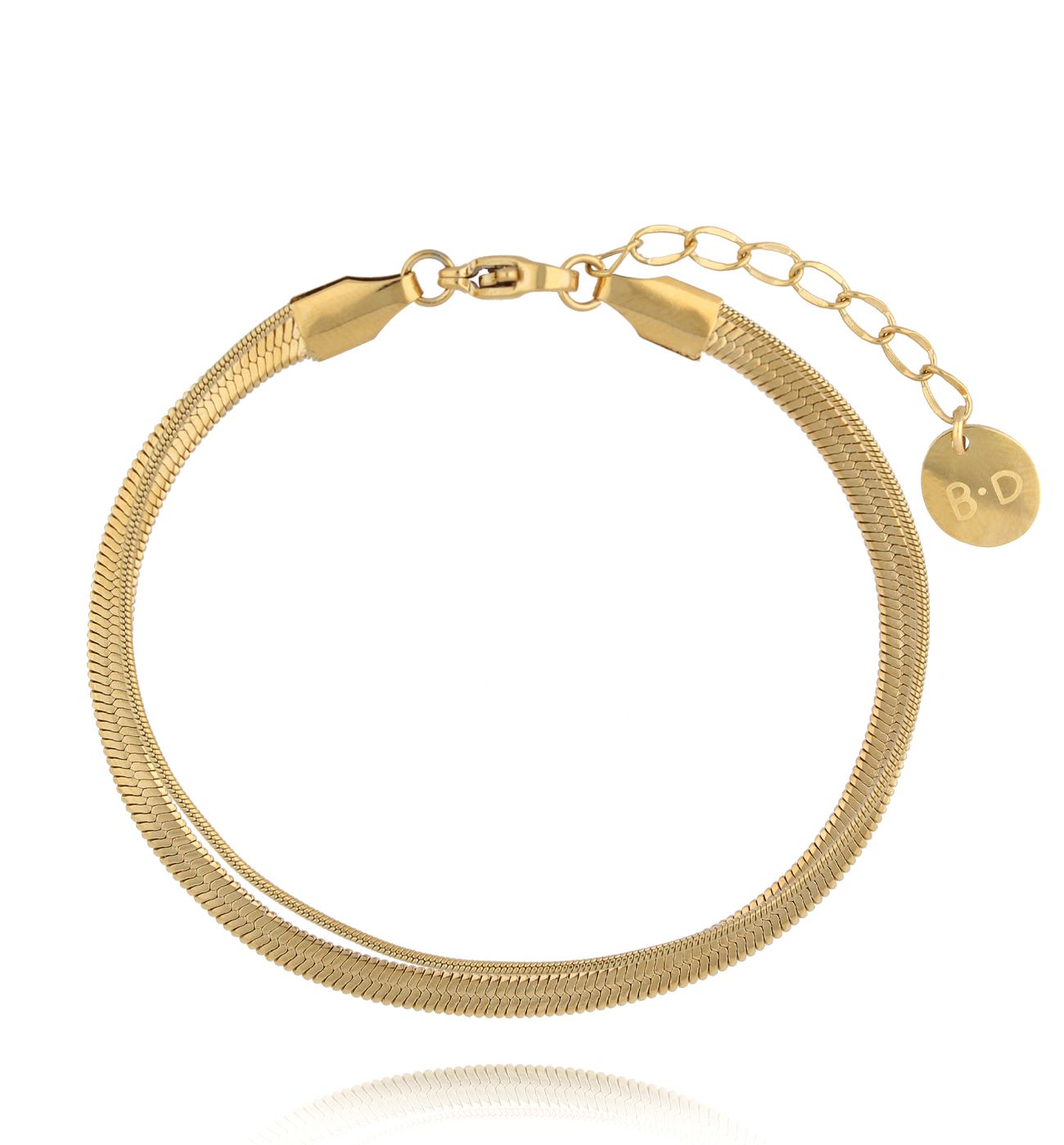 Bransoletka żmijka złota BSY0210 - By Dziubeka