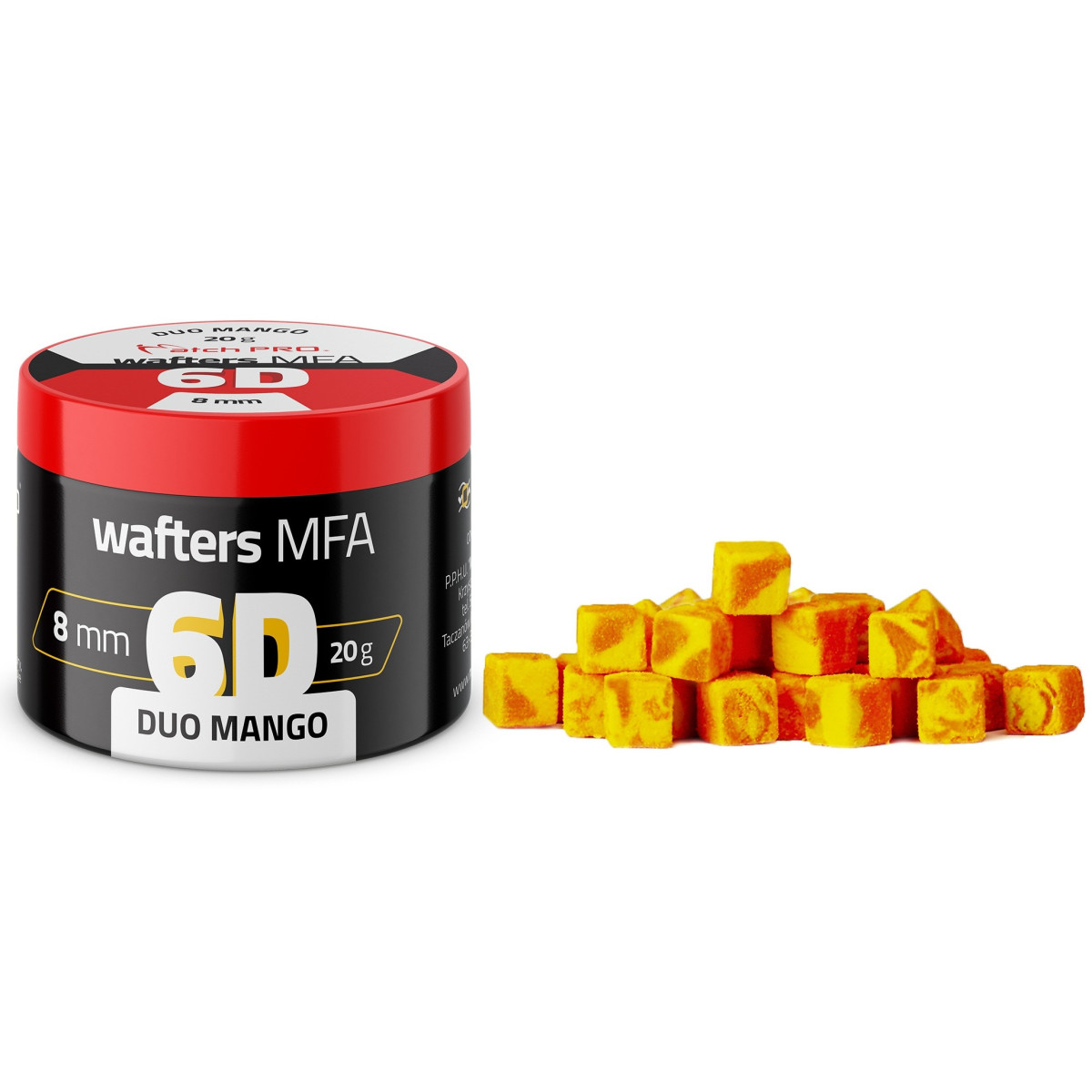 MatchPro Przynęta 6D MFA Wafters 8x8mm Duo Mango