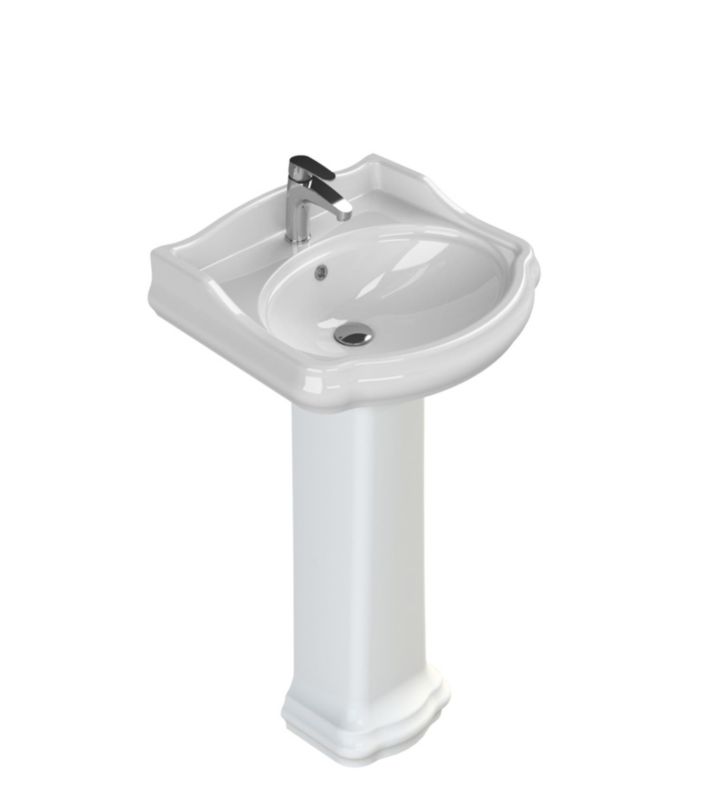 Umywalka Domotechnika ceramiczna RETRO 60x54cm z postumentem 1szt