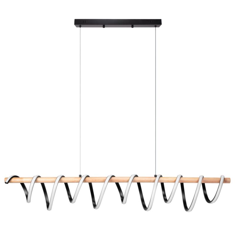 Lampa Sufitowa Wisząca Toolight Led App1288-Cp Czarny 1 Szt