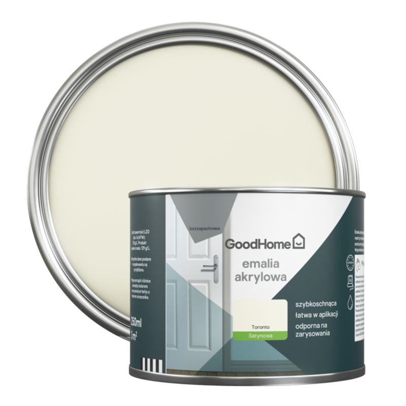 Emalia akrylowa plamoodporna GoodHome toronto 0,25 l
