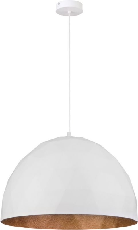 Lampa wisząca Sigma Lighting Diament 8030 biało-miedziana dekoracyjna 1xE27 x 1 szt.