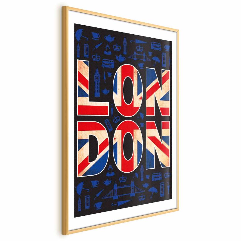 Plakat Artgeist Miasto kultury 21x30 cm z ramą złotą 1 szt