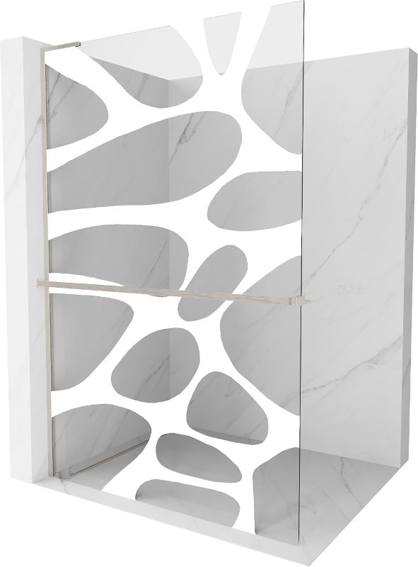 Ścianka prysznicowa Walk-in Mexen Kioto+ L biały wzór 70x200 800-070-123-97-97 1 szt.