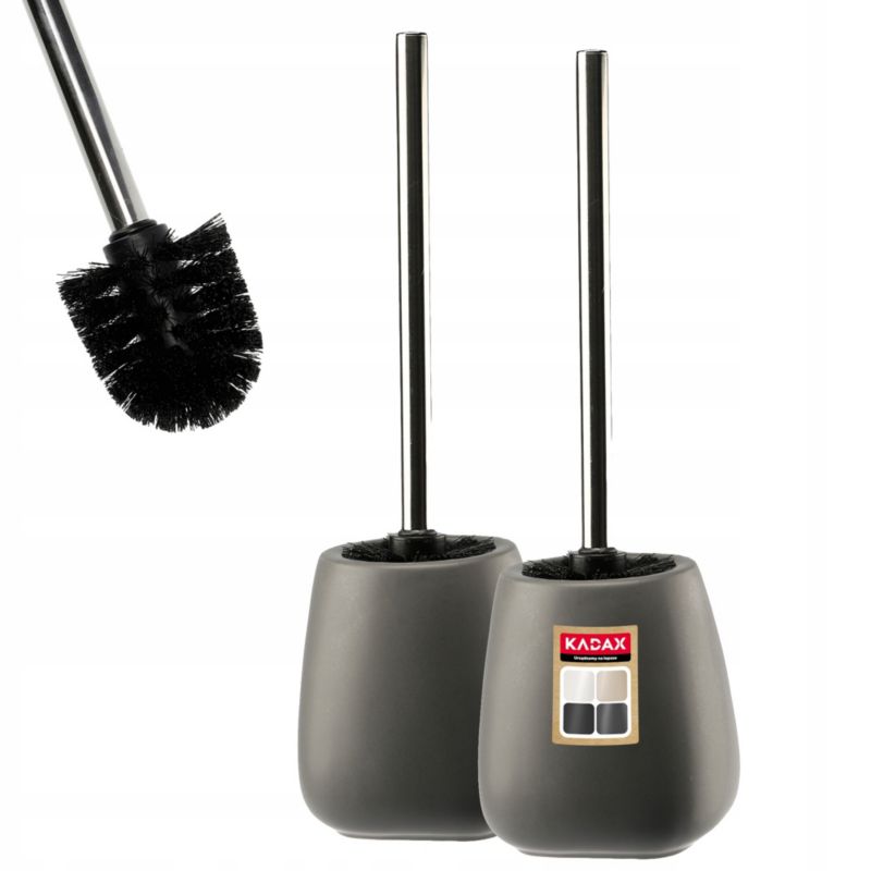 Szczotka Wc Do KADAX 2x Toalety Ceramiczna szara 2 szt.