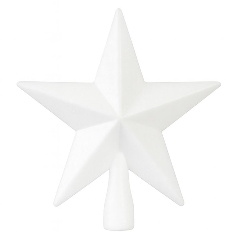 Gwiazda Na Czubek EDANTI Choinki Brokatowa Szpic Dekoracja Świąteczna 1 szt.