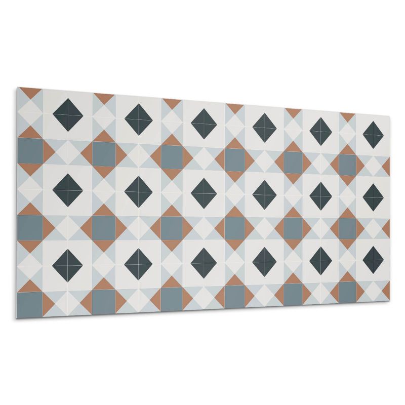 Kafelki samoprzylepne Wallfluent 60x30 cm Wzór kafli w kształtach geometrycznych 6 szt.