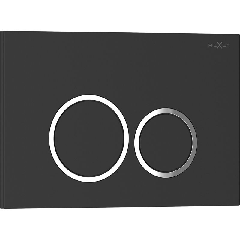 Przycisk spłukujący Mexen Tex 01 czarny matowy 1 szt.