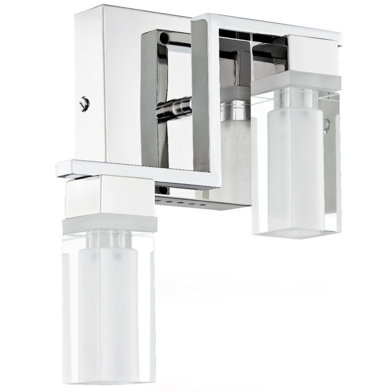 Kinkiet ścienny Alfa Orion chromowany przezroczysty styl nowoczesny 2 x G4 x IP20 wym: 26 x 23 x 8,5 cm - 1 szt.