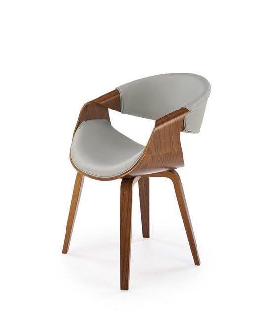 Krzesło Halmar K544 szare/orzech 1 szt