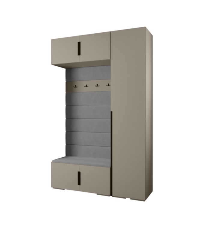 Garderoba do przedpokoju Abiks INOVA 1 Z19 kaszmir+czarny+manila16 1szt.