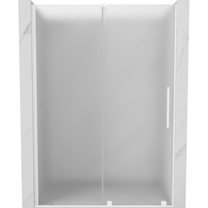 Drzwi prysznicowe Mexen Velar szron białe 140x200 cm 1 szt.