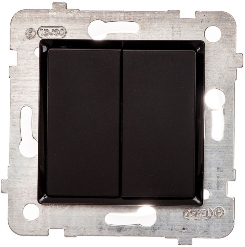 Łącznik podwójny Rosa czarny