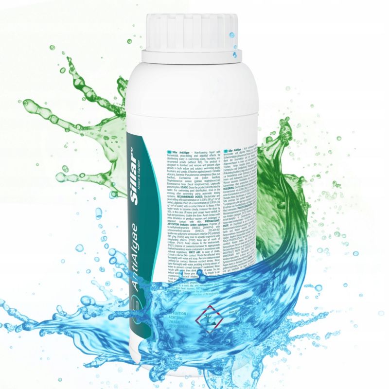 Antyglon, Sillar, środek na glony do basenu jacuzzi spa, 1l, do dezynfekcji, 1szt