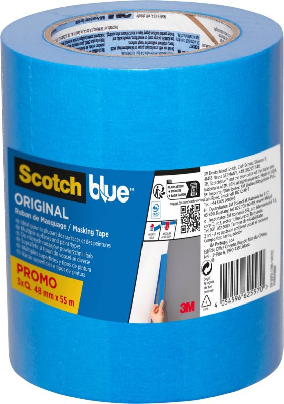 Taśma malarska Scotchblue uniwersalna 48 mm x 55 m 3 szt.