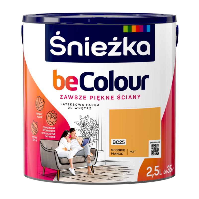 Farba Śnieżka Becolour słodkie mango 2,5 l