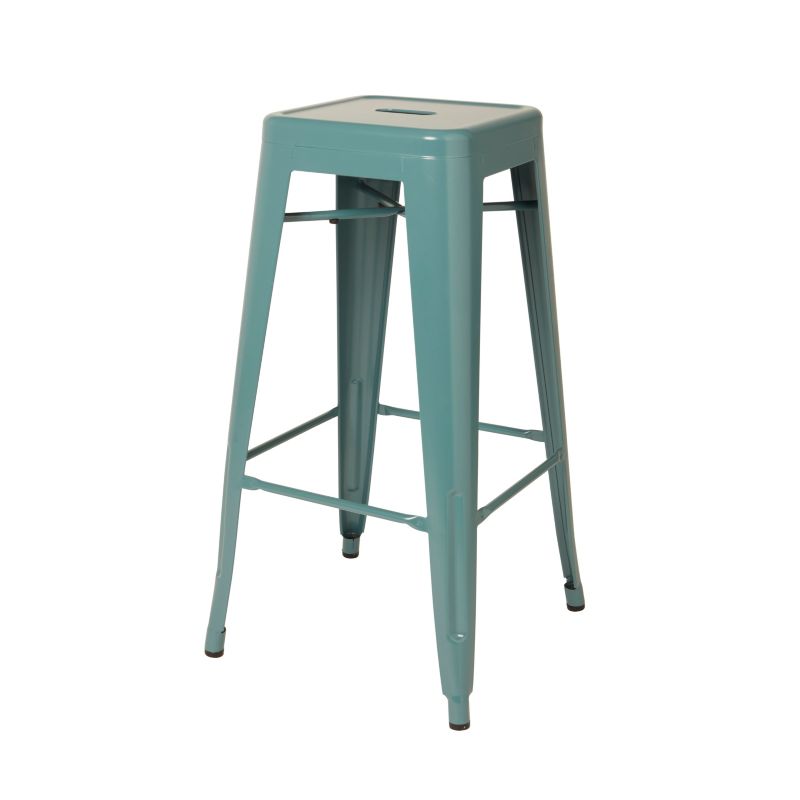 Stołek barowy GoodHome Branza ciemnozielony