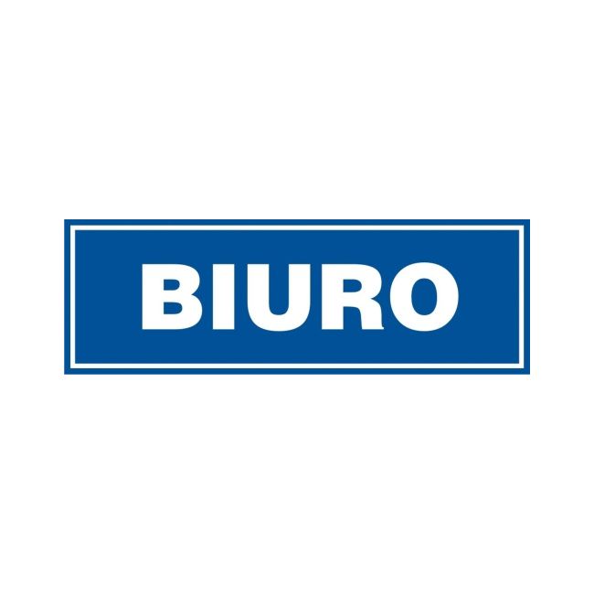 Znak informacyjny 'Biuro' 10 x 30 cm