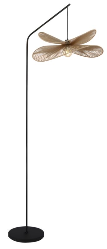 Lampa Podłogowa Toolight App1830-1F Czarny Brązowy 1 Szt