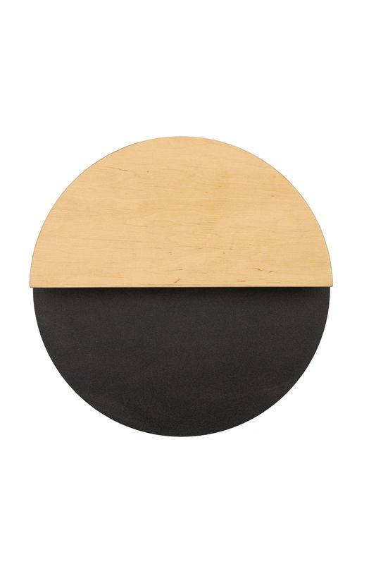 Kinkiet ścienny Sigma Lighting Luna czarny-dąb styl nowoczesny LED 7W 3000K 350lm IP20 wym: 26 x 26 x 5,5 cm - 1 szt.