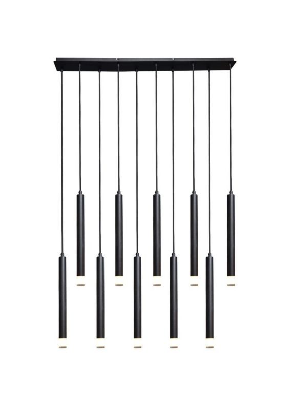 Lampa wisząca Rabalux Ramira 3644 czarno-przezroczysty nowoczesna 10xG9 x 1 szt.